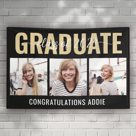 Multi-Foto Collage Class 2024 Abschluss Banner