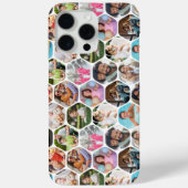 Multi Foto Collage Einfaches modernes Hexagon-Must Case-Mate iPhone Hülle (Rückseite)