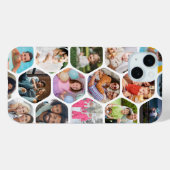 Multi Foto Collage Einfaches modernes Hexagon-Must Case-Mate iPhone Hülle (Rückseite (Horizontal))