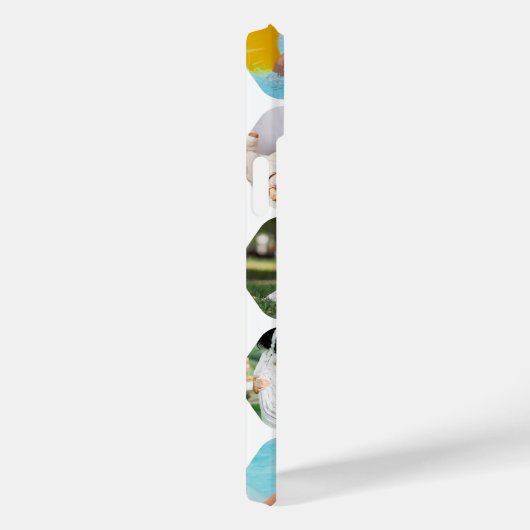 Multi Foto Collage Einfaches modernes Hexagon-Must Case-Mate iPhone Hülle (Rückseite / Rechts)