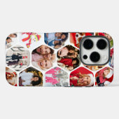 Multi Foto Collage Einfaches modernes Hexagon-Must Case-Mate iPhone Hülle (Rückseite (Horizontal))