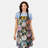 Multi Foto Collage Einfaches modernes Hexagon-Must Schürze (Getragen)
