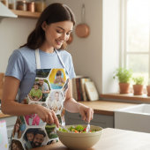 Multi Foto Collage Einfaches modernes Hexagon-Must Schürze