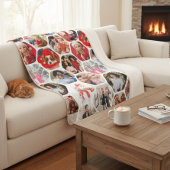 Multi Foto Collage Einfaches modernes Hexagon-Must Sherpadecke