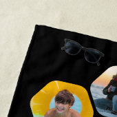 Multi Foto Collage Einfaches modernes Hexagon-Must Strandtuch (Beispiel)