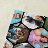 Multi Foto Collage Einfaches modernes Hexagon-Must Strandtuch (Beispiel)