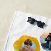 Multi Foto Collage Einfaches modernes Hexagon-Must Strandtuch (Beispiel)