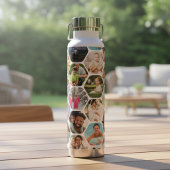 Multi Foto Collage Einfaches modernes Hexagon-Must Trinkflasche