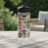 Multi Foto Collage Einfaches modernes Hexagon-Must Trinkflasche