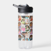 Multi Foto Collage Einfaches modernes Hexagon-Must Trinkflasche (Rechts)