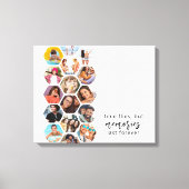 Multi-Foto Collage Erinnerungen Einfach Moderner P Leinwanddruck (Vorderseite)