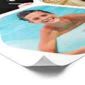 Multi-Foto Collage Erinnerungen Einfach Moderner P Poster (Ecke)