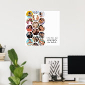 Multi-Foto Collage Erinnerungen Einfach Moderner P Poster (Heimbüro)