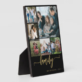 Multi-Foto-Collage-Familienskript - Moderner Sake Fotoplatte (Seite)