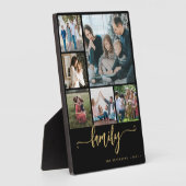 Multi-Foto-Collage-Familienskript - Moderner Sake Fotoplatte (Seite)