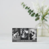 Multi-Foto Collage Fotografy Modern Visitenkarte (Stehend Vorderseite)