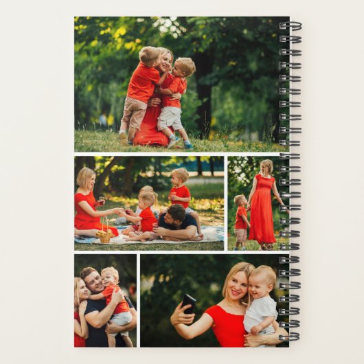Multi-Foto Collage Ihre eigene Familie schaffen Planer (Rückseite)