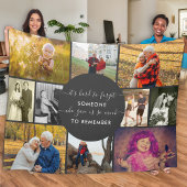 Multi Foto Collage Jemand zu erinnern Schwarz Fleecedecke