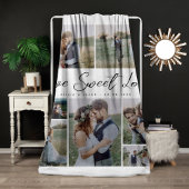 Multi Foto Collage Liebe Sweet Liebe Neu verheirat Fleecedecke