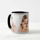 Multi Foto Collage Moderne Personalisierte Katze Tasse (Vorderseite Links)