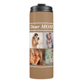 Multi Foto Collage Moderne Personalisierte Mutter Thermosbecher