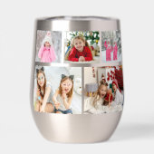 Multi-Foto Collage Moderner Personalisierter Name (Rückseite)