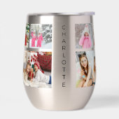 Multi-Foto Collage Moderner Personalisierter Name (Links)