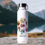 Multi-Foto Collage Moderner Personalisierter Name<br><div class="desc">Multi Foto Collage Moderner Personalisierter Name Insulated Water Flasche bietet eine Foto Collage Ihrer Lieblings-Fotos in einer Hexagon-Form. Personalisiert mit Ihrem Namen in modernem schwarzen Skript. Perfekt zum Geburtstag, Weihnachten, Muttertag, Vatertag, Großeltern, Bruder, Schwester, bester Freund und vieles mehr. FOTO TIPP: Zentrieren Sie Ihre Fotos vor dem Hochladen nach Zazzle....</div>