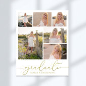 Multi Foto Collage Modernes Abschluss Script Poster