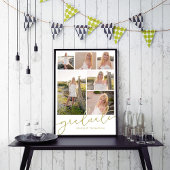 Multi Foto Collage Modernes Abschluss Script Poster
