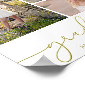 Multi Foto Collage Modernes Abschluss Script Poster (Ecke)