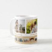 Multi-Foto Collage Neuer Geburtstag Kaffeetasse (Vorderseite Links)
