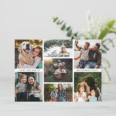 Multi-Foto Collage New Year Feiertagskarte (Stehend Vorderseite)