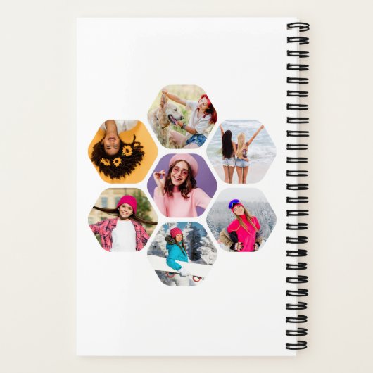 Multi Foto Collage NUR WENN SIE Personalisierten N Notizblock (Rückseite)