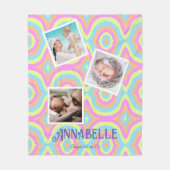 Multi-Foto-Diskothek Fleecedecke (Vorderseite)