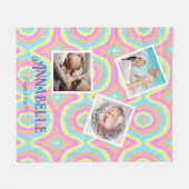 Multi-Foto-Diskothek Fleecedecke (Vorderseite (Horizontal))