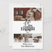 Multi-Foto Elegante Verlobte Weihnachten (Vorderseite)