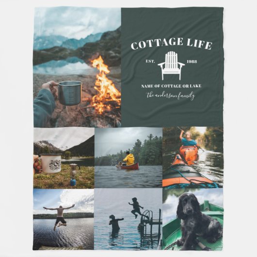 Multi-Foto-Foto Fleecedecke (Vorderseite)