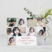 Multi Foto Frohe Weihnachten (Stehend Vorderseite)
