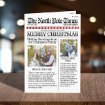Multi Foto Frohe Weihnachten Nordpol Zeitung<br><div class="desc">Extra Extra lesen Sie alles darüber. Die North Pole Times bringt euch die neuesten und beststen Artikel aus dem Nordpol, Grüße an alle mit dieser liebenswerten und lustigen Art, frohe Weihnachten und glückliche Feiertage zu senden. Dieses Design erlaubt es Ihnen, so viel zu Ihrer Grußkarte hinzuzufügen. Sie können Ihre Lieblingsveranstaltungen...</div>