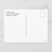 Multi-Foto glückliche neue Jahre Feiertagspostkarte (Rückseite)