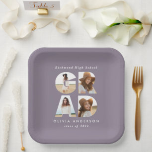 Multi-Foto grad moderne lila Party Dekoration Pappteller