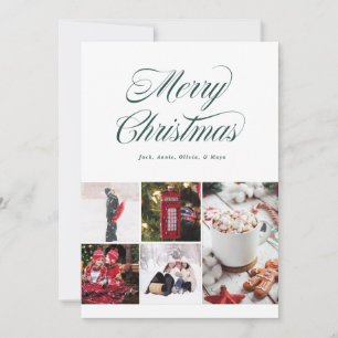 Multi-Foto Hübsch Curry Green Holiday Card Feiertagskarte