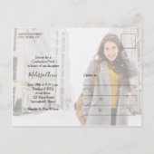 Multi-Foto-Maroon-Graduierungspartei Postkarte (Rückseite)