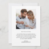 Multi-Foto Modern Danke Karte (Rückseite)