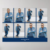 Multi-Foto Navy Blue Poster (Vorne)