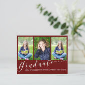 Multi-Foto Red 2024 Abschluss Ankündigung (Stehend Vorderseite)