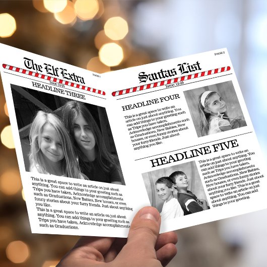 Multi Foto Santa News Weihnachten Niedlich froh