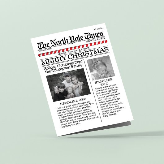 Multi Foto Santa News Weihnachten Niedlich froh