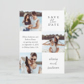 Multi Foto Script Hochzeit Save The Date (Stehend Vorderseite)